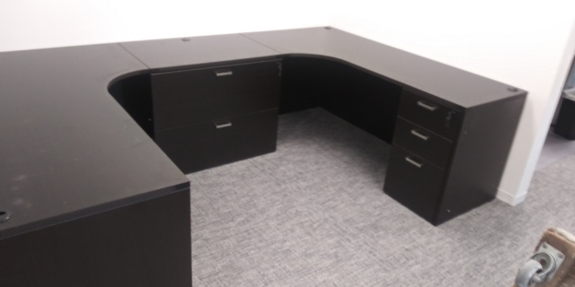 66"x108" U Shape Bull-Pen With 3 Drawer File Units and Lateral File ($537 With No Filling)